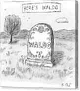 Here's Waldo Canvas Print