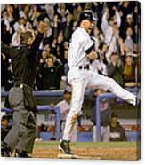 Hideki Matsui And Derek Jeter Canvas Print