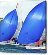 High School Children Sailing Canvas Print