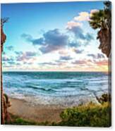 High Winds At Swami's Beach Canvas Print