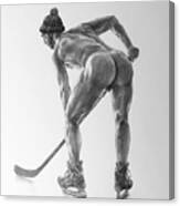 Hockey Butt 2 Canvas Print
