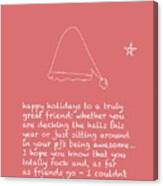 Holiday Friendship Canvas Print