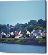 Homes Along The Tennessee River Canvas Print