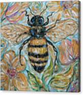 Honeybee And Nature Canvas Print