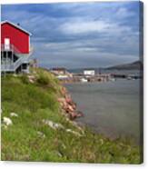 Hopedale Community Hall In Labrador Canada Canvas Print