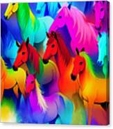 Horse Of A Different Color - Modern Canvas Print