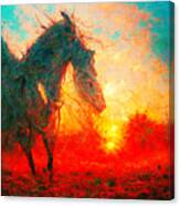 Horses #4 Canvas Print
