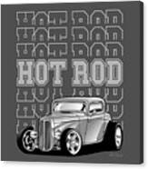 Hot Rod Word Art V2 Canvas Print