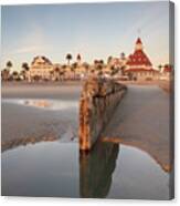 Hotel Del Coronado Reflection Canvas Print