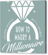 How To Marry A Millionaire - Alternative Movie Poster Canvas Print