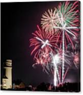 Hunstanton Fireworks Night In Norfolk Uk Canvas Print