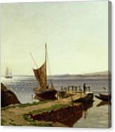 Hvaler Quay, 1884 Canvas Print