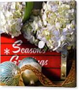 Hydrangea Seasonal Box Canvas Print