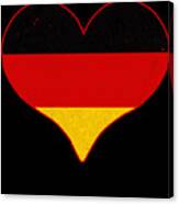 I Love Germany Flag Canvas Print