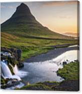 Iceland - Kirkjufell At Sunrise Canvas Print
