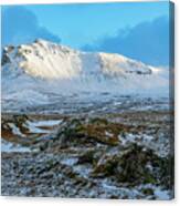 Icelandic Winter Landscape At Snaefellsnes Peninsula Canvas Print