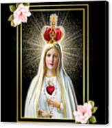 Immaculate Heart Of Our Lady Of Fatima Virgen Mary Canvas Print