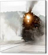 Immersed In Steam Canvas Print