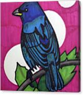 Indigo Bunting - Dark Canvas Print