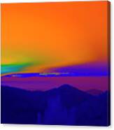 Infrared Gaze From Mt. Ymittos Towards The Saronic Gulf Canvas Print