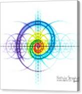 Intuitive Geometry Spectrum Spiral Canvas Print