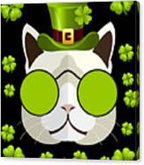 Irish Leprechaun Cat Canvas Print