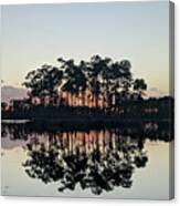 Island Sunset Reflection Canvas Print