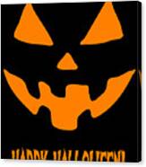 Jack-o-lantern Happy Halloween Pumpkin Canvas Print