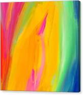 Jackfruit Love - Modern Colorful Abstract Digital Art Canvas Print