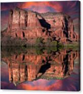 Jack's Canyon Reflection Canvas Print