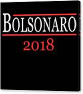 Jair Bolsonaro Brazil 2018 Canvas Print