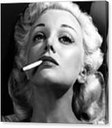 Jan Sterling In Women's Prison -1955-, Directed By Lewis Seiler. Canvas Print