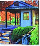 Japanes Garden Pavilion Canvas Print