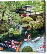 Japanese Koi Pond Canvas Print