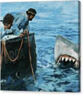 Jaws Tribute - A Bigger Boat Canvas Print