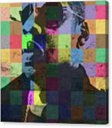 Jay Z Pop Art Patchwork Portrait Canvas Print