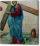Jesus At Nevskiy Church Canvas Print
