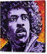 Jimi Hendrix Fire Canvas Print