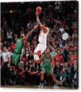 Jimmy Butler And Marcus Smart Canvas Print