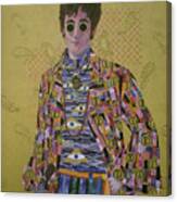 John Lennon And The Amazing Psychedelic Klimt Coat Canvas Print