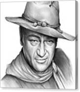 John Wayne - Pencil Canvas Print