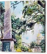 Johnson Square, Savannah Ga Canvas Print