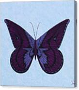 Joy's Purple Butterfly Canvas Print