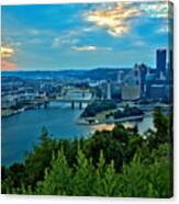 July Morning Over The Allegheny River Canvas Print