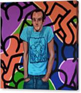 Keith Haring Painting Canvas Print