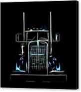 Kenworth In The Abstract Canvas Print