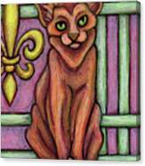 Kevin. The Hauz Katz. Cat Portrait Painting Series. Canvas Print