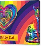 Kids Love Kitties Canvas Print