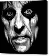 Killer - Alice Cooper - Black And White Edition Canvas Print