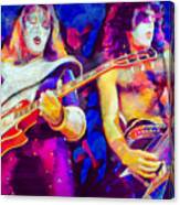 Kiss Rock Band Ace Frehley Paul Stanley Art I Stole Your Love Canvas Print